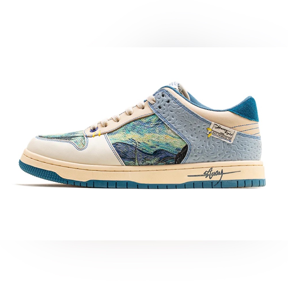 Van Gogh Starry Night inspired sneakers